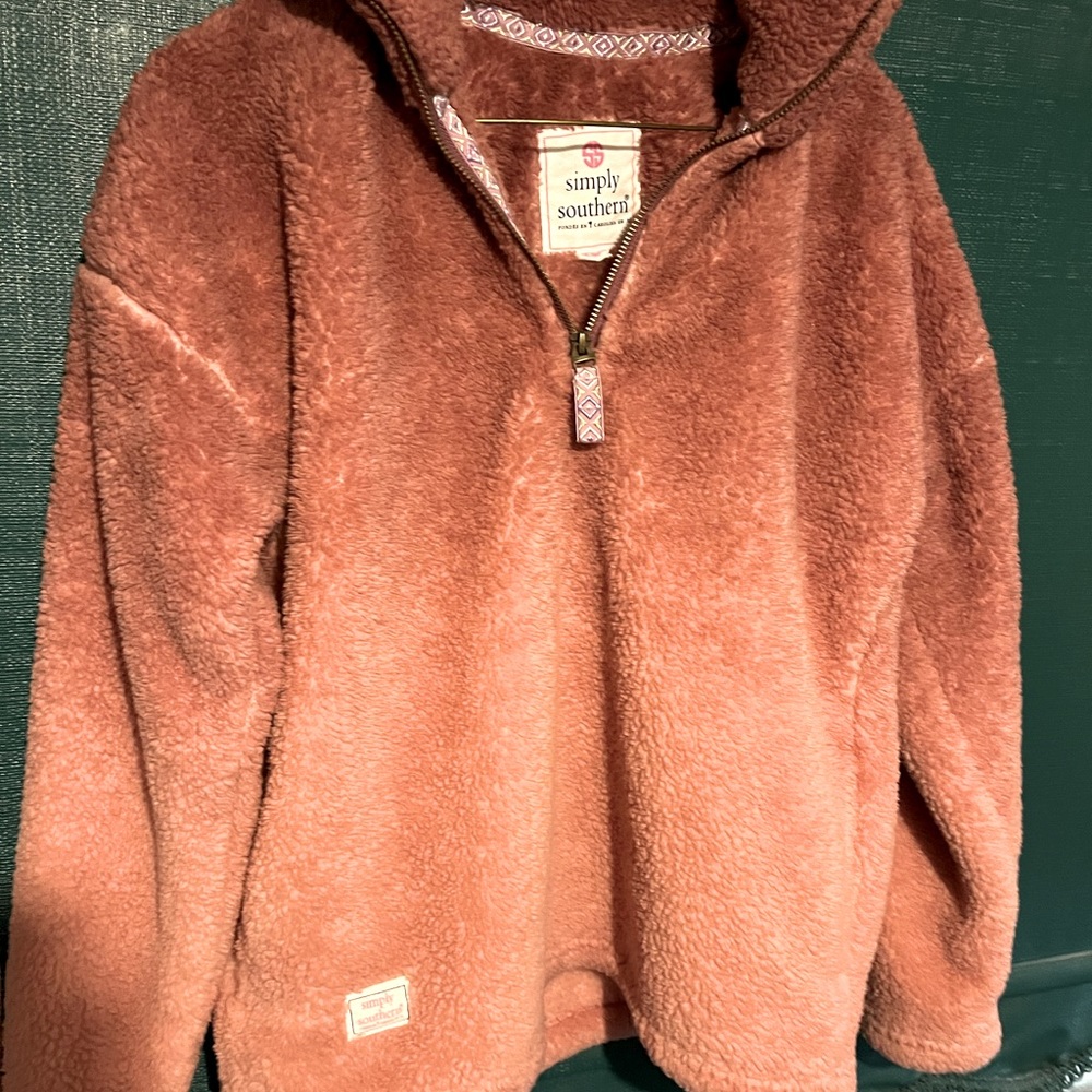 Ladies Simply Southern Fleece Pull Over Sweat Shirt